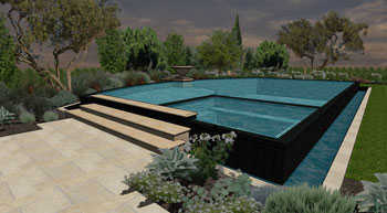 Square pool Design San Clemente Custom Pool Builder